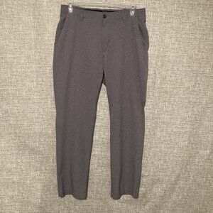 Under Armour Pants Mens 36x32. L- Gray Golf Breathable Light Weight Performance.